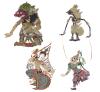 <span class='ref_item'>209 -</span> <span class="object_title">LOTE DE CUATRO MARIONETAS TEATRALES DE LA CULTURA ORIENTAL</span>   <p><span class="technical_description">Realizadas en papel cartón, pasta y piel. Policromadas, caladas y tres de ellas articuladas en extremidades. Representan figuras fantásticas, Shiva y Vishnu, propias del budismo.<br/>Una de ellas presenta un ligero desperfecto en la parte superior.<br/>Medidas pequeñas: 50cm/57cm<br/>Medidas grandes: 78cm/87cm</span><br></p>