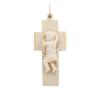 <span class='ref_item'>160 -</span> <span class="object_title">CRUZ EN HUESO CON ASA EN ORO BAJO</span>  <p><span class="technical_description">Colgante realizado en hueso con forma de cruz latina e imagen del niño Jesus. Asa realizada en oro bajo<br/>Medidas: 7 x 3,4cm</span><br>Peso: <span class="PESO_HCES1">11,80</span> <span class="PESOUMED_HCES1">gr.</span><br></p>