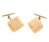<span class='ref_item'>80 -</span> <span class="object_title">GEMELOS EN ORO 18KT</span>  <p><span class="technical_description">Par de gemelos realizados en oro de 18kt. Forma rectangular, centro en mate con las iniciales "JP"<br/>Medidas: 1,9 x 1,5cm</span><br>Peso: <span class="PESO_HCES1">11,90</span> <span class="PESOUMED_HCES1">gr.</span><br></p>