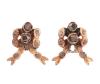 <span class='ref_item'>149 -</span> <span class="object_title">PENDIENTES EN ORO 18KT Y DIAMANTES</span>  <p><span class="technical_description">Pareja de pendientes realizados en oro de 18kt. Diseño de lazo adornados por diamantes en talla rosa con peso total aprox 0.10ct<br/>Cierre: Presión</span><br>Peso: <span class="PESO_HCES1">3,10</span> <span class="PESOUMED_HCES1">gr.</span><br></p>