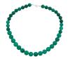 <span class='ref_item'>82 -</span> <span class="object_title">COLLAR DE CRISOPRASAS VERDES Y EN PLATA DE LEY 925</span>  <p><span class="technical_description">Collar formado por 48 cuentas de crisoprasa en color verde calibradas aprox en 10-12mm<br/>Cierre: Mosquetón en plata de ley 925<br/>Longitud: 43cm</span><br>Peso: <span class="PESO_HCES1">68,10</span> <span class="PESOUMED_HCES1">gr.</span><br></p>