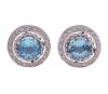 <span class='ref_item'>74 -</span> <span class="object_title">PENDIENTES EN ORO 18KT, DIAMANTES Y TOPACIOS</span>  <p><span class="technical_description">Pareja de pendientes realizados en oro de 18kt. Topacios centrales en talla redonda con peso total aprox 2.20ct y rodeado por una orla de diamantes con peso total aprox 0.015ct<br/>Cierre: Presión</span><br>Peso: <span class="PESO_HCES1">8,60</span> <span class="PESOUMED_HCES1">gr.</span><br></p>