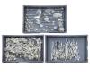 <span class='ref_item'>214 -</span> <span class="object_title">GRAN CUBERTERÍA EN PLATA DE LEY </span>  <p><span class="technical_description">Gran cubertería realizada en plata de ley repujada en mangos, decorada con motivos vegetales. Con contrastes en el reverso de cada pieza.<br/>Formada por 346 piezas en total<br/>Peso sin cuchillos: 11,94kg<br/>Peso de cuchillos: 4,56kg</span><br></p>