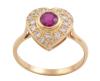 <span class='ref_item'>47 -</span> <span class="object_title">SORTIJA EN ORO 18KT, RUBÍ Y DIAMANTES</span>  <p><span class="technical_description">Sortija realizada en oro de 18kt. Diseño de corazón con rubí central en talla redonda con peso aprox 0.40ct y cuajado de diamantes en talla brillante con peso total aprox 0.30ct<br/>Medida Sortija: 14</span><br>Peso: <span class="PESO_HCES1">3,40</span> <span class="PESOUMED_HCES1">gr.</span><br></p>