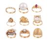 <span class='ref_item'>180 -</span> <span class="object_title">LOTE 9 SORTIJAS EN ORO 16KT</span>  <p><span class="technical_description">Lote de 9 sortijas realizada en oro de 16kt. Adornadas con diferentes piedras y perlas. Con diferentes tallas</span><br>Peso: <span class="PESO_HCES1">40,70</span> <span class="PESOUMED_HCES1">gr.</span><br></p>