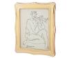 <span class='ref_item'>58 -</span> <span class="object_title">IMPRESIÓN DEL DIBUJO "FAUNO TOCANDO LA FLAUTA" DE PABLO PICASSO (Málaga, 1881 - Mougins, 1973)  </span>   <p><span class="technical_description">Firmado en plancha en el ángulo inferior izquierdo<br/>En marco de metal dorado. La parte trasera es de imitación de madera con soporte para sujeción del mismo<br/>Medidas: 25 x 20cm</span><br></p>