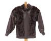 <span class='ref_item'>195 -</span> <span class="object_title">CHAQUETA EN PIEL DE VISÓN Y CUERO MARRÓN</span>   <p><span class="technical_description">Chaqueta en cuero con piel de visón en cuello, mangas, costados y espalda. Mangas con gomas, bolsillos laterales. Talla 40 aprox.</span><br></p>