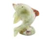 <span class='ref_item'>188 -</span> <span class="object_title">DELFÍN REALIZADO EN JADEÍTA</span>   <p><span class="technical_description">Figura realizada en jade verde y marrón bellamente tallado.<br/>Medidas: 11,5cm</span><br></p>