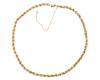 <span class='ref_item'>55 -</span> <span class="object_title">COLLAR EN ORO 18KT</span>  <p><span class="technical_description">Collar realizado en oro de 18kt con diseño trenzado<br/>Cierre: Clip y reasa<br/>Longitud: 42cm (+10cm de alargador)</span><br>Peso: <span class="PESO_HCES1">11,30</span> <span class="PESOUMED_HCES1">gr.</span><br></p>