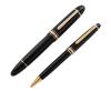 <span class='ref_item'>62 -</span> <span class="object_title">PLUMA Y BOLIGRÁFO DE MONTBLANC</span>  <p><span class="technical_description">Conjunto de pluma estilográfica y bolígrafo de la marca Montblanc, gama Meisterstück. Plumín de la pluma en oro de 18kt con nº 4810. Ambos lacados en negro</span><br>Peso: <span class="PESO_HCES1">58,50</span> <span class="PESOUMED_HCES1">gr.</span><br></p>