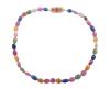 <span class='ref_item'>73 -</span> <span class="object_title">COLLAR CON ZAFIROS MULTICOLOR Y CIERRE EN PLATA DE LEY  925  CHAPADA EN ORO CON RUBI, ZAFIROS Y DIAMANTES</span>  <p><span class="technical_description">Collar realizado con zafiros multicolor. Cierre realizado en plata de ley  925 chapada en oro con un rubí, zafiros y diamantes. Cierre: broche con lengüeta.<br/>Longitud: 45.5 cm.<br/>Ref: 16596<br/> </span><br>Peso: <span class="PESO_HCES1">52,4</span> <span class="PESOUMED_HCES1">gr.</span><br></p>