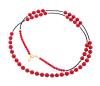 <span class='ref_item'>17 -</span> <span class="object_title">COLLAR EN PLATA DE LEY 925  CHAPADA EN ORO, ESPINELAS NEGRAS Y CORAL</span>  <p><span class="technical_description">Collar realizado en plata de ley 925 chapada en oro, con espinelas negras y coral. Con cierre tipo mosquetón.<br/>Longitud: 89.5 cm<br/>ref. 16381</span><br>Peso: <span class="PESO_HCES1">47,60</span> <span class="PESOUMED_HCES1">gr.</span><br></p>