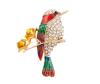<span class='ref_item'>238 -</span> <span class="object_title">BROCHE COLIBRÍ EN METAL DORADO, ESMALTES MULTICOLOR, PIEDRAS BLANCAS Y AZULES</span>  <p><span class="technical_description">Broche con forma de colibrí realizado en metal dorado. Decorado con esmaltes multicolor y adornado con piedras blancas y detalle de piedra azul como ojo.<br/>Cierre: aguja<br/>Medidas: 4,5x3cm</span><br>Peso: <span class="PESO_HCES1">8,70</span> <span class="PESOUMED_HCES1">gr.</span><br></p>