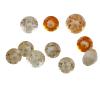 <span class='ref_item'>134 -</span> <span class="object_title">CUARZOS DORADOS Y CITRINOS EN TALLAS REDONDAS DE DIFERENTES TAMAÑOS CON PESO TOTAL DE  22.60 CT</span>  <p><span class="technical_description">Lote formado por diez cuarzos, dorados y citrinos en tallas redondas de diferentes tamaños.<br/>Peso total: 22.60 ct</span><br></p>