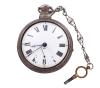 <span class='ref_item'>154 -</span> <span class="object_title">RELOJ LEPINE DE BOLSILLO INGLÉS EN PLATA DE LEY, SISTEMA CATALINA, S. XVIII</span>  <p><span class="technical_description">Caja y sobrecaja realizadas en plata de ley, con contrastes. Movimiento cuerda por llave (se adjunta llave). Caja redonda con bisel liso. Diámetro 50 mm. Esfera de porcelana blanca con numeración romana, segundero a las 6, y agujas tipo breguet. Palanca para segundero a voluntad. Con leontina. En estado de marcha.</span><br>Peso: <span class="PESO_HCES1">160</span> <span class="PESOUMED_HCES1">gr.</span><br></p>