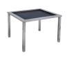 <span class='ref_item'>187 -</span> <span class="object_title">MESA RECTANGULAR EN ACERO INOXIDABLE</span>  <p><span class="technical_description">Base de cuatro patas metálicas con borde recto y tablero metálico calado pintado en negro.<br/>Medidas: 84cm x 69cm x 60cm</span><br></p>