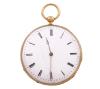 <span class='ref_item'>97 -</span> <span class="object_title">RELOJ LEPINE DE BOLSILLO EN ORO 18 KT., CUERDA POR LLAVE</span>  <p><span class="technical_description">Realizado en oro de 18 kt. Sistema de carga cuerda por llave (no se adjunta llave). Caja redonda con bisel labrado. Diámetro: 47 mm. Dos tapas: exterior con decoración guilloché y guirnaldas florales y la tapa guardapolvo con inscripción: "ECHAPPEMENT. A CYLINDRE. AIGUILLE. HUIT TROUS EN RUBIS". Esfera de porcelana (faltas) con numeración romana en negro y agujas tipo breguet.</span><br>Peso: <span class="PESO_HCES1">53,30</span> <span class="PESOUMED_HCES1">gr.</span><br></p>