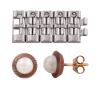 <span class='ref_item'>134 -</span> <span class="object_title">LOTE DE PENDIENTES EN ORO DE 14 KT, CON PERLAS CULTIVADAS Y PEQUEÑO TROZO DE CADENA DE METAL</span>  <p><span class="technical_description">Lote compuesto por pareja de pendientes  realizados en oro de 14 kt. con perlas cultivadas en color blanco calibradas aprox. 5,9 mm. Cierre de presión.<br/>Pequeño trozo de cadena de metal.<br/>Peso pendientes: 1,4 gr<br/>Peso trozo de metal: 1,8 gr</span><br></p>