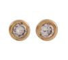 <span class='ref_item'>92 -</span> <span class="object_title">PENDIENTES EN ORO DE 18 KT. Y DIAMANTES</span>  <p><span class="technical_description">Pareja de pendientes dormilonas realizados en oro de 18 kt. con diamantes en talla brillante engastados en chatón con peso total aprox ( 0.10 ct)<br/>Cierre: Presión<br/>Peso: 1,1 gr</span><br></p>