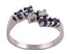 <span class='ref_item'>209 -</span> <span class="object_title">SORTIJA EN ORO DE 18 KT. ZAFIROS Y DIAMANTES</span>  <p><span class="technical_description">Sortija realizada en oro de 18 kt. con carril central formado por dos diamantes en talla brillante con peso total aprox( 0.08 ct) y a los lados carriles con zafiros en talla redonda con peso total aprox ( 0.15 ct)<br/>Medida sortija: 12<br/>Peso: 3,5 gr</span><br></p>