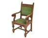 <span class='ref_item'>236 -</span> <span class="object_title">SILLÓN ANTIGUO</span>   <p><span class="technical_description">Sillón antiguo realizado en madera tallada. Reposabrazos ligeramente curvazdos. Respaldo y asiento tapizados en terciopelo verde.<br/>Medidas silla: 109 x 61 x 51cm</span><br></p>