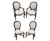 <span class='ref_item'>238 -</span> <span class="object_title">LOTE DE DOS SILLAS Y DOS SILLONES</span>   <p><span class="technical_description">Lote en madera de nogal formado por 2 sillas y 2 sillones de estilo isabelino curvos tapizados en tela beige. Los sillones presentan brazos lisos con tapizado en el centro. Descansan sobre cuatro patas. Las delanteras ligeramente galbeadas y las traseras lisas unidas por travesaños rectos.<br/>Medidas sillones: 95.5 x 62 x 54cm. Medidas sillas: 91.5 x 46.5 x 40.5cm<br/>REF ANT: 1.36.53</span><br></p>