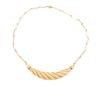 <span class='ref_item'>77 -</span> <span class="object_title">GARGANTILLA EN ORO DE 14 KT Y DETALLE CENTRAL EN ESPIRAL</span>  <p><span class="technical_description">Gargantilla realizada en oro de 14 kt. En la parte central motivo en espiral adornado con cadenetas de oro. Cadena de eslabones ovales largos alternando con redondos más pequeños. Cierre con reasa. Longitud: 41 cm <br/> </span><br>Peso: <span class="PESO_HCES1">23,60</span> <span class="PESOUMED_HCES1">gr.</span><br></p>