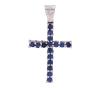 <span class='ref_item'>34 -</span> <span class="object_title">COLGANTE CRUZ LATINA  EN ORO DE 14 KT. Y ZAFIROS</span>  <p><span class="technical_description">Colgante con forma de Cruz latina, realizada en oro de 14 kt y cubierta por zafiros en talla redonda engastados en garra.<br/>Medida: 3,2 cm x 1,8 cm </span><br>Peso: <span class="PESO_HCES1">2,30</span> <span class="PESOUMED_HCES1">gr.</span><br></p>