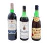 <span class='ref_item'>270 -</span> <span class="object_title">TRES BOTELLAS DE VINO</span>   <p><span class="technical_description">Lote compuesto por 3 botellas de vino:<br/>- Torremilanos reserva 1979<br/>- Imperial, gran reserva 1982<br/>- Monte Real, reserva 1965</span><br></p>