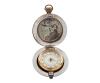 <span class='ref_item'>244 -</span> <span class="object_title">RELOJ DESPERTADOR DE VIAJE " DALVEY VOYAGER CLOCK" DE LA MARCA " GRANTS OF DALVEY" EN ACERO CON PARTES DORADAS. CUARZO</span>  <p><span class="technical_description">Reloj despertador de viaje "DALVEY VOYAGER CLOCK", fabricado en Escocia por la marca" GRANTS OF DALVEY". Con caja de acero y acabado metálico pulido con partes doradas . Diseño semejante a un reloj de bolsillo cuando esta cerrado. En el interior incluye un mapa del mundo grabado y en el bisel las principales ciudades del mundo. Sistema de cuarzo ( necesita batería)<br/>Tapa y placa despegadas. En la parte inferior de una de las tapas esta grabado junto a la firma y el lugar de fabricación: REG. DES. 20321620* 1993. En su estuche original. Peso: 121 gr</span><br></p>