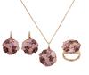 <span class='ref_item'>122 -</span> <span class="object_title">CONJUNTO DE LA FIRMA " TERERÓ ", SORTIJA, PENDIENTES Y COLGANTE CON CADENA EN PLATA DE LEY 925 CHAPADA EN ORO , CON CUARZOS ROSAS Y AMATISTAS</span>  <p><span class="technical_description">Conjunto de la firma Italiana "TERERÓ ",con sortija, pareja de pendientes y colgante con cadena realizados en plata de ley 925 chapada en oro. Todos tienen un diseño circular adornado por tallas de cuarzos rosas y amatistas. Sortija medida: 16. Pendientes con cierre de gancho con ballestilla. Colgante con cadena de eslabón barbado y cierre mosquetón, longitud: 40 cm y 45 cm con alargador</span><br>Peso: <span class="PESO_HCES1">26,80</span> <span class="PESOUMED_HCES1">gr.</span><br></p>