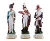 <span class='ref_item'>137 -</span> <span class="object_title">LOTE DE TRES SOLDADOS NAPOLEÓNICOS EN PORCELANA</span>   <p><span class="technique_material">Porcelana</span><br><span class="technical_description">Lote compuesto por tres figuras en porcelana representando a tres soldados napoleónicos. Cada uno de ellos viste un uniforme diferente y portan distintas armas (bayoneta, fusil, sable). La base está decorada con motivos dorados y presenta la letra "N". Uno de ellos tiene un desperfecto en el extremo del fusil.<br/>Medidas: todas ellas miden entre 30cm y 32cm de altura x 9.5cm x 9.5cm.</span><br></p>