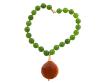 <span class='ref_item'>22 -</span> <span class="object_title">COLLAR DE CUENTAS ESFERICAS DE JADE VERDE Y CITRINOS CON GRAN  AGATA DORADA , APLICACIONES EN METAL DORADO</span>  <p><span class="technical_description">Collar formado por cuentas esféricas de jade verde, alternadas con cuentas facetadas más pequeñas de cuarzo citrino. Colgante central con gran ágata dorada, el casquete del colgante y el broche en metal. Cierre: Pasador. Longitud: 45 cm</span><br>Peso: <span class="PESO_HCES1">186,30</span> <span class="PESOUMED_HCES1">gr.</span><br></p>