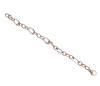 <span class='ref_item'>245 -</span> <span class="description">PULSERA DE ESLABONES EN PLATA DE LEY 800 CON PARTES CHAPADAS EN ORO</span>  <p><span class="description">Pulsera realizada en plata de ley 800, con eslabones ovales alargados lisos alternando con eslabones más pequeños también ovalados, adornados por líneas y chapados en oro<br>Cierre: Mosquetón. Longitud: 21 cm<br>Peso: 10 gr.</span></p>