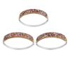 <span class='ref_item'>212 -</span> <span class="object_title">LOTE DE TRES PULSERAS RÏGIDAS EN PLATA DE LEY 925, PARTES SUPERIORES CHAPADAS EN ORO Y CIRCONITAS MULTICOLOR</span>  <p><span class="technical_description">Lote compuesto por tres pulseras rígidas realizadas en plata de ley 925, con las partes superiores chapadas en oro y adornadas por cuajado de circonitas multicolores. Bisagras y cierres en lengüeta corta y clip. Longitud en su parte interior: 6,5 cm</span><br>Peso: <span class="PESO_HCES1">59,80</span> <span class="PESOUMED_HCES1">gr.</span><br></p>