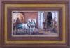 <span class='ref_item'>39 -</span> <span class="object_title">'LA CARRETA'</span>   <p><span class="author">TURINO</span> <br><span class="technique_material">Óleo sobre tabla</span><br><span class="technical_description">Se muestra una carreta tirada por dos caballos blancos atravesando una calle de tierra de una ciudad árabe.<br/>Firmado por el autor en el ángulo inferior derecho.<br/>Enmarcado en un bonito marco de madera tallada y teñida en la zona central. Medidas con marco: 31.7cm x 45.7cm</span><br></p>