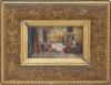<span class='ref_item'>17 -</span> <span class="object_title">"INTERIOR PALACIEGO"</span>   <p><span class="author">ENRIQUE MOLES</span> <br><span class="technique_material">Óleo sobre tabla</span><br><span class="technical_description">La pintura representa una escena de interior palaciego con personajes vestidos con moda del siglo XVIII-XIX. Firmado y fechado por el autor en el ángulo inferior izquierdo. Enmarcado con marco de madera y escayola en dorado con decoración con motivocs vegetales. Marco con desperfectos. Medidas con marco: 51cm x 63cm. Medidas de la tabla: 19.5cm x 32cm.<br/> </span><br></p>