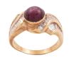<span class='ref_item'>196 -</span> <span class="object_title">SORTIJA EN ORO 14KT, RUBÍ ESTRELLA Y DIAMANTES DE JOYERÍA " NAJE"</span>  <p><span class="technical_description"> Sortija realizada en oro de 14kt con contraste grabado en el interior "NAJE 14". Rubí estrella central en cabujón redondo con peso total aprox 1.50ct y carriles de diamantes en talla trapecio con peso total aprox 1.10ct. <br/>Medida Sortija: 18<br/>Ref original: 1.80.18<br/> </span><br>Peso: <span class="PESO_HCES1">7,20</span> <span class="PESOUMED_HCES1">gr.</span><br></p>