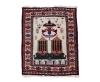 <span class='ref_item'>209 -</span> <span class="object_title">ALFOMBRA AFGANA EN LANA ANUDADA A MANO.</span>   <p><span class="technical_description">Alfombra afgana realizada en lana y anudada a mano. Centro en color crema con motivos decorativos de figuras pictóricas y cenefas en tonos burdeos alrededor. Con flecos en lados cortos. Medidas con flecos: 115cm x 85cm.</span><br></p>