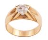 <span class='ref_item'>189 -</span> <span class="object_title">SOLITARIO EN ORO DE 18 KT. Y DIAMANTE</span>  <p><span class="technical_description">Sortija solitario realizada en oro de 18 kt. con un diamante central en talla brillante antigua engastado en garras, con peso total aprox.de 1.10 ct. Estimación de color:  G. Estimación de pureza:  P2<br/>Medida sortija: 18<br/>Ref. Más antigua: 39046-8<br/> </span><br>Peso: <span class="PESO_HCES1">9</span> <span class="PESOUMED_HCES1">gr.</span><br></p>