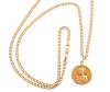 <span class='ref_item'>63 -</span> <span class="object_title">MEDALLA ESCAPULARIO Y CADENA EN ORO DE 18 KT</span>  <p><span class="technical_description">Medalla Escapulario y cadena realizadas en oro de 18 kt. La medalla Escapulario lleva en una de sus caras la imagen de la Virgen del Carmen y en el otro la del Sagrado Corazón de Jesús dentro de un bisel liso con medida de diámetro de: 20 mm. La cadena de eslabón barbado plano lleva cierre de mosquetón. Longitud: 60 cm</span><br>Peso: <span class="PESO_HCES1">13,30</span> <span class="PESOUMED_HCES1">gr.</span><br></p>
