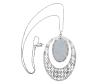 <span class='ref_item'>81 -</span> <span class="object_title">COLGANTE Y CADENA EN PLATA DE LEY 925 CON FORMA GEOMETRICA Y CALADOS</span>  <p><span class="technical_description">Colgante con cadena realizados en plata de ley 925. El colgante con diseño de doble oval geométrico, calado el exterior y con terminación brillante granulada el interior. Medidas: 6,5 cm x 4,5 cm<br/>Cadena veneciana con cierre mosquetón. Longitud: 45 cm<br/> </span><br>Peso: <span class="PESO_HCES1">7,6</span> <span class="PESOUMED_HCES1">gr.</span><br></p>