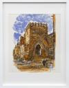 <span class='ref_item'>14 -</span> <span class="object_title">"LOS PORCHES"</span>   <p><span class="author">MANUEL MUÑOZ BARBERÁN (1921 - 2007)</span> <br><span class="technique_material">Litografía a color sobre papel guarro</span><br><span class="technical_description">Litografía utilizada para la confección de "La Ciudad Fronteriza", obra publicada por Rembrandt Ediciones S.A, en el año 1979, que representa la ciudad de Lorca. Firmada a mano en lápiz por el autor en el ángulo inferior derecho. Enmarcada en marco de madera de color blanco y metacrilato. Medidas litografía: 52cm x 38cm. Medidas con marco: 72cm x 52cm.</span><br></p>