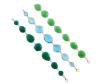 <span class='ref_item'>31 -</span> <span class="object_title">TRES PULSERAS EN PLATA DE LEY 925 UNA DE ELLAS DORADA CON  PIEDRAS FACETADAS EN AZUL Y EN VERDE</span>  <p><span class="technical_description">Lote compuesto por tres pulseras realizadas en plata de ley 925, una de ellas dorada<br/>Las componen eslabones formados por piedras facetadas una de ellas , la de plata dorada en color azul y las dos restantes en tonos verdes<br/>Cierres: Mosquetón. Longitud: 19 cm</span><br>Peso: <span class="PESO_HCES1">52,6</span> <span class="PESOUMED_HCES1">gr.</span><br></p>