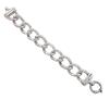 <span class='ref_item'>128 -</span> <span class="object_title">PULSERA DE ESLABONES GRANDES EN PLATA DE LEY 925</span>  <p><span class="technical_description">Pulsera realizada en plata de ley 925, con diseño de cadena barbada de eslabones grandes combinando terminaciones lisas y textualizadas. Cierre de gran mosquetón con motivo náutico. Medidas: longitud 21 cm , ancho 2 cm</span><br>Peso: <span class="PESO_HCES1">24,4</span> <span class="PESOUMED_HCES1">gr.</span><br></p>