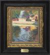 <span class='ref_item'>64 -</span> <span class="object_title">"PARQUE CON PEQUEÑA LAGUNA"</span>   <p><span class="author">JOAQUIN MIR (Barcelona 1873-1940)  </span> <br><span class="technique_material">Óleo sobre cartón</span><br><span class="technical_description">Firmado por el autor a mano en el ángulo inferior derecho. Esta obra fué expuesta en la exposición que Caja de Ávila presentó en el Espacio Cultural Palacio Los Serrano en el año 2005.<br/>Enmarcado en un doble marco. El primero en madera tallada en tono dorado y negro, y sobre éste otro marco en madera en tono negro con cristal. Con placa metálica de autor en el segundo marco. Medidas con doble marco: 32cm x 29cm</span><br></p>