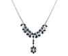 <span class='ref_item'>167 -</span> <span class="object_title">GARGANTILLA EN ORO DE 14 KT. ZAFIROS Y DIAMANTES</span>  <p><span class="technical_description">Gargantilla realizada en oro de 14 kt. con motivo central de rosetas y una de ellas en pendentif, adornadas por zafiros en talla oval con peso total aprox. 5 ct, rodeados de diamantes en talla brillante y trapecio con peso total aprox. de 0.80 ct. Cadena plana haciendo espiguilla. Cierre: Caja con lengüeta y ocho de seguridad. Longitud: 44 cm<br/>Ref.76553</span><br>Peso: <span class="PESO_HCES1">33,40</span> <span class="PESOUMED_HCES1">gr.</span><br></p>