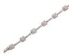 <span class='ref_item'>53 -</span> <span class="object_title">PULSERA ARTICULADA EN ORO DE 18 KT. CON MOTIVOS CUADRADOS ADORNADOS POR DIAMANTES</span>  <p><span class="technical_description">Pulsera articulada realizada en oro de 18 kt. compuesta por barras lisas intercaladas con adornos cuadrados cuajados de diamantes en talla brillante, resaltando en el centro los engastados en chatón, con peso total aprox. de 0.40 ct. Cierre: Caja con lengüeta y ocho de seguridad. Longitud: 17cm<br/>Ref. 77897</span><br>Peso: <span class="PESO_HCES1">15</span> <span class="PESOUMED_HCES1">gr.</span><br></p>