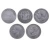 <span class='ref_item'>260 -</span> <span class="object_title">LOTE DE 5 MONEDAS DE UNA PESETA ESPAÑOLA DE PLATA DE CURSO LEGAL DE LA ÉPOCA . PESO TOTAL:  23,7 GR</span>  <p><span class="technical_description">Lote compuesto por 5 monedas de una peseta española de plata de curso legal y deterioros propios del paso del tiempo:<br/>1. Moneda de una peseta de plata del Gobierno provisional de España. Ensayador SN.M. Madrid. 1869. Diámetro: 23 mm<br/>2. Moneda de una peseta de plata del Gobierno Provisional de España. Ensayador DE.M. Madrid. 1870. Diámetro: 23 mm<br/>3. Moneda de una peseta de plata del rey Alfonso X I I de España. Ensayador MS. M. Madrid.1885. Diámetro: 23 mm<br/>4. Moneda de una peseta de plata del rey Alfonso X I I I de España. Ensayador SG.V. Madrid. 1899. Diámetro: 23 mm<br/>5. Moneda de una peseta de plata del rey Alfonso X I I I de España. Ensayador SM.V. Madrid. 1903. Diámetro: 23 mm<br/>Peso total: 23,7 gr<br/> </span><br></p>