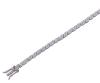 <span class='ref_item'>178 -</span> <span class="object_title">PULSERA EN PLATA DE LEY 925 Y MOISSANITAS</span>  <p><span class="technical_description">Pulsera realizada en plata de ley 925 con delicados eslabones articulados con forma de pétalos cuajados de moissanitas en talla brillante engastadas en grano con un peso total aprox. de 2.20 ct<br/>Cierre: Caja con lengüeta y doble ocho de seguridad. Longitud: 17,5 cm <br/> </span><br>Peso: <span class="PESO_HCES1">7,3</span> <span class="PESOUMED_HCES1">gr.</span><br></p>